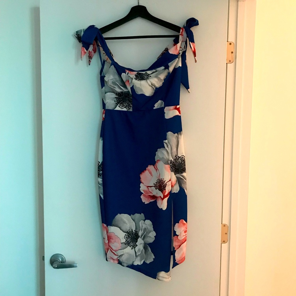 Floral off the shoulder dress